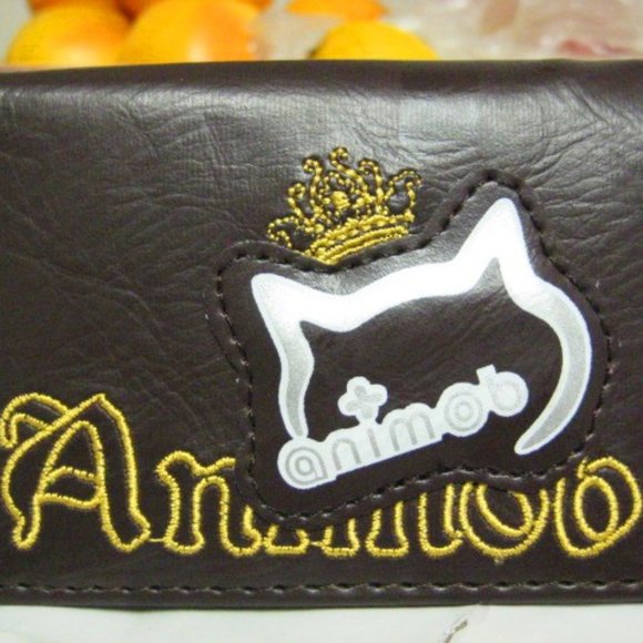 NEW Cute Animob Cat head logo Small Wallet - Picture 4 of 8